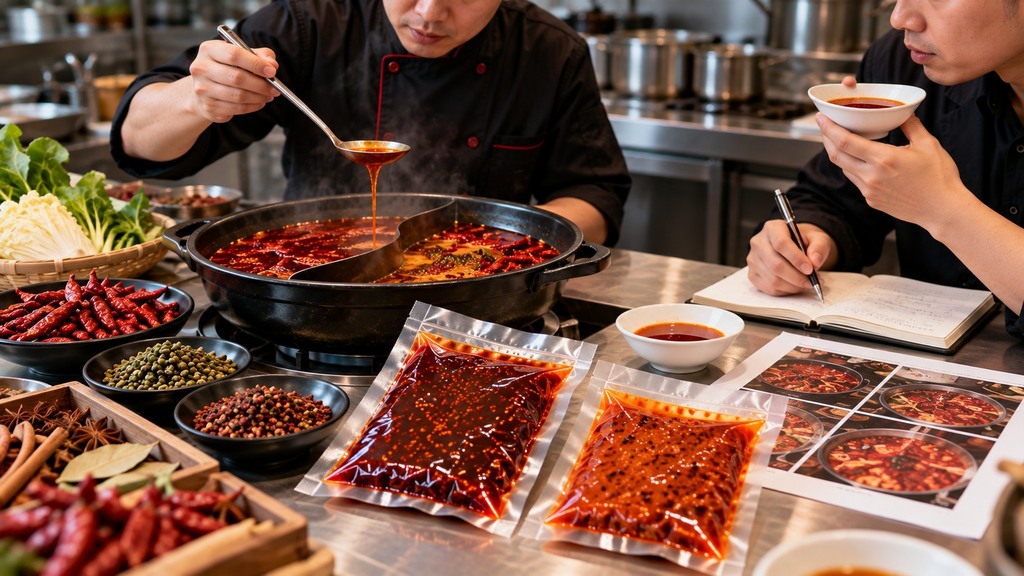 火锅底料定制适不适合小店?单店经营从现货试味到专属味型的选择建议