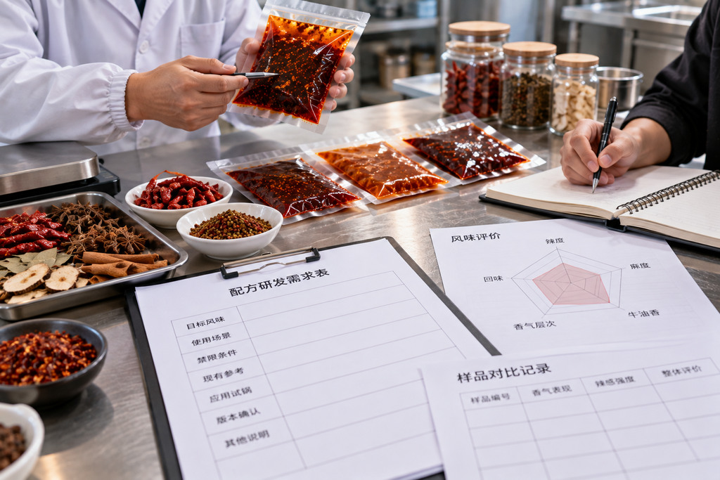 火锅底料配方定制怎么做?已有配方与目标味型的研发边界及样品验证