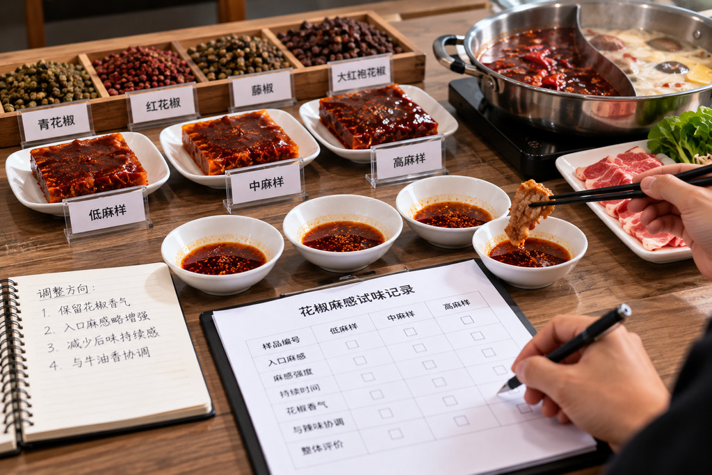 火锅底料麻度定制怎么做?要从目标客群到花椒麻感的研发需求确认