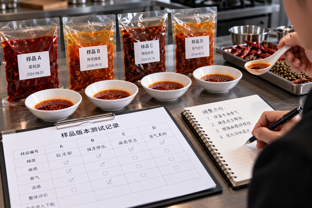 火锅底料样品版本怎么管理:多轮打样中编号、状态与确认样的控制方法