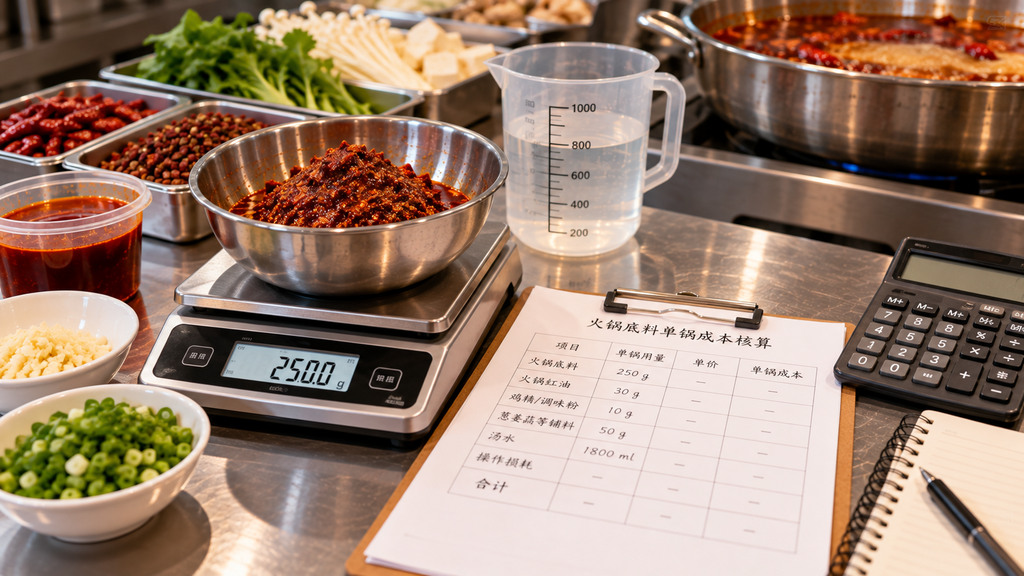 火锅底料成本怎么核算?门店单锅成本不能只看底料单价