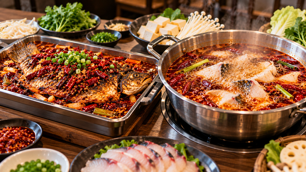 烤鱼底料和鱼火锅底料有什么区别?从浓度、油脂和出品方式看怎么选