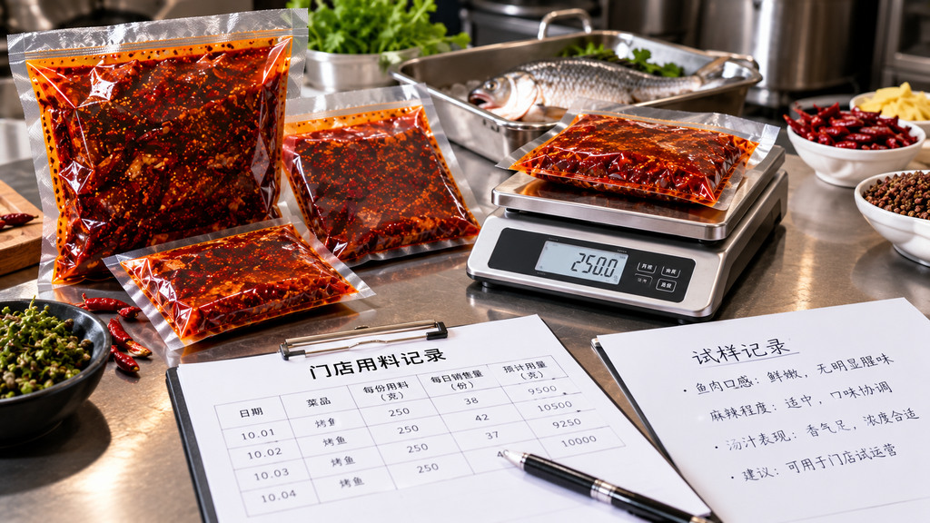 麻辣烤鱼底料批发怎么采购?规格、试样和供货条件要先谈清楚